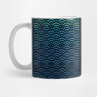 Retro Japanese Clouds Pattern RE:COLOR 12 Mug